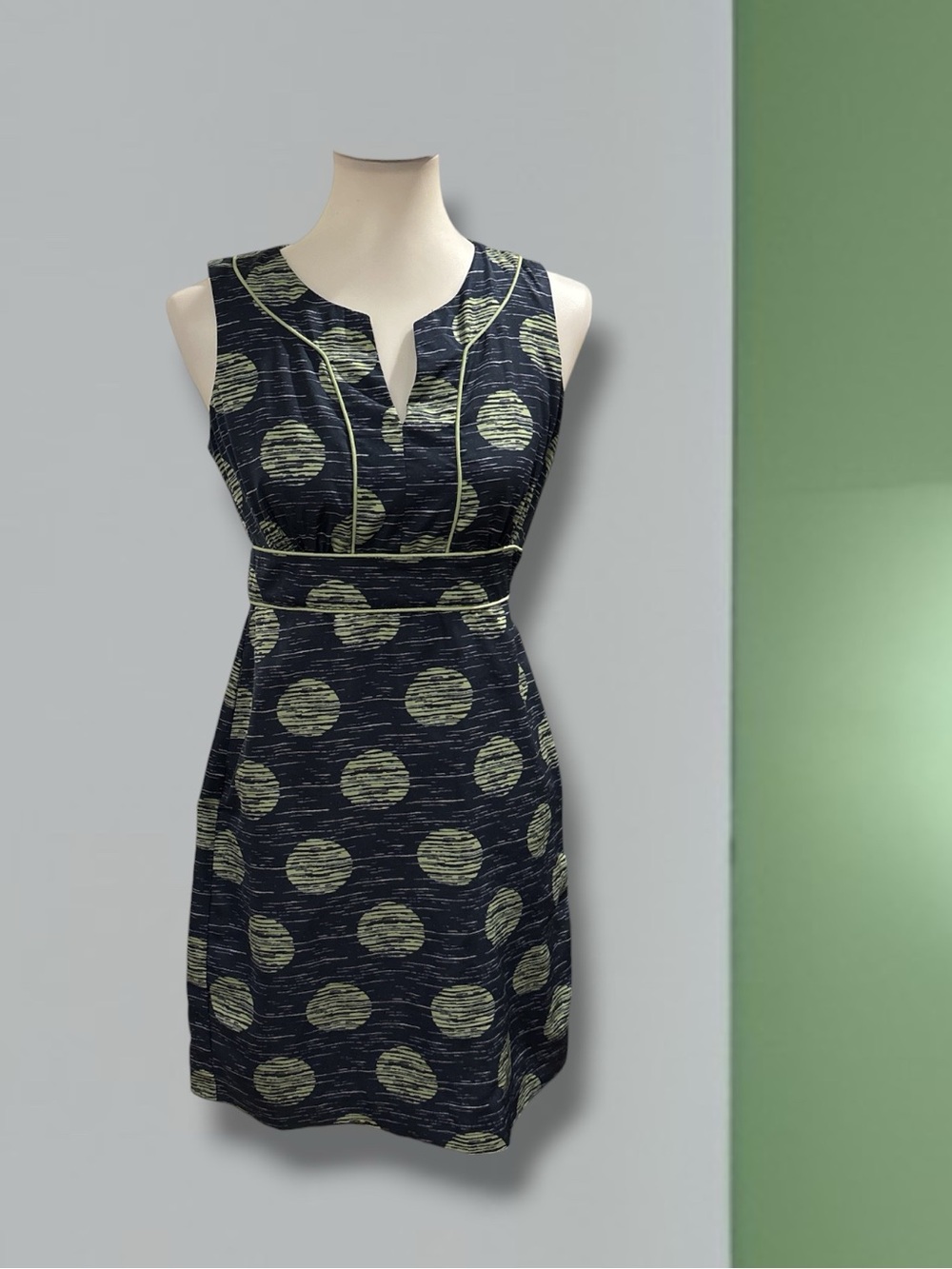 Banana Republic Petite Polkadot Sleeveless Sheath Dress w/ Pockets - Size 2P